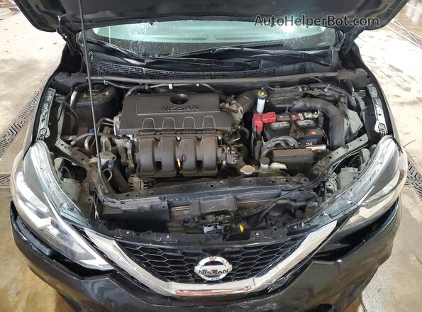 3N1AB7AP9KY451121 2019 NISSAN SENTRA Черный Вид задней части салона