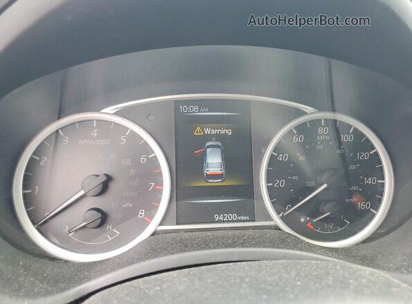 3N1AB7APXGL682016 2016 NISSAN SENTRA Угольный Вид щитка приборов