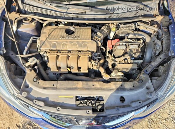 3N1AB7APXGY220073 2016 NISSAN SENTRA Blue უკანა სალონის ხედი