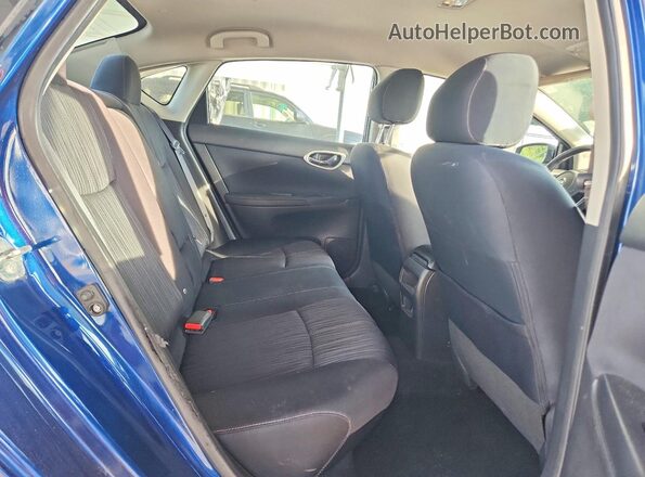 3N1AB7APXGY220073 2016 NISSAN SENTRA Blue უკანა სავარძლების ხედი