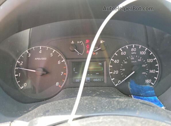 3N1AB7APXGY251064 2016 NISSAN SENTRA White Vista del cuadro de instrumentos
