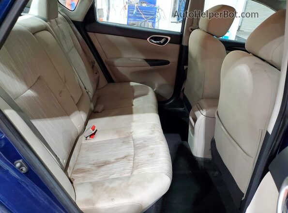 3N1AB7APXGY252084 2016 NISSAN SENTRA Blue Вид задніх сидінь