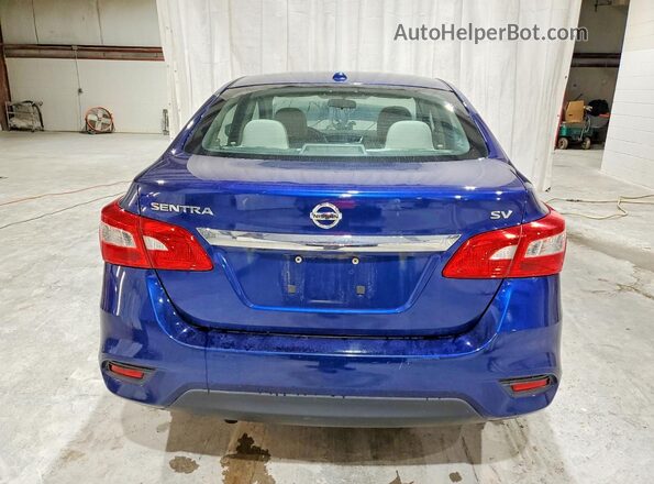 3N1AB7APXGY252084 2016 NISSAN SENTRA Blue Вид ззаду