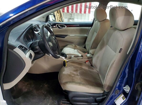 3N1AB7APXGY252084 2016 NISSAN SENTRA Blue Вид салону спереду