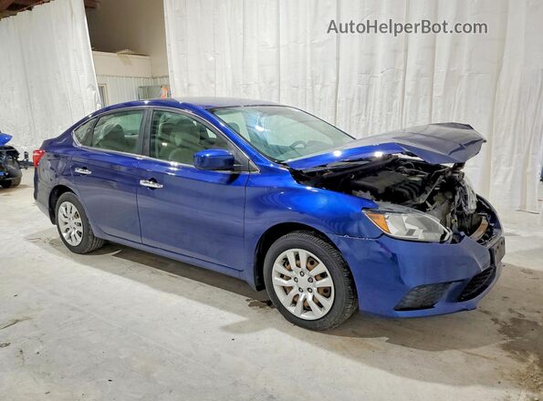 3N1AB7APXGY252084 2016 NISSAN SENTRA Blue Передня права чверть