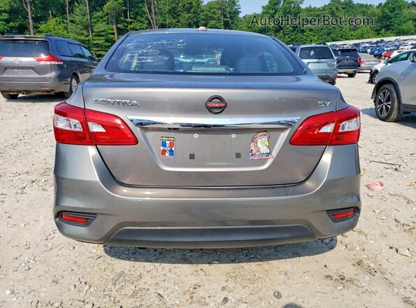 3N1AB7APXGY267183 2016 NISSAN SENTRA Gray Rear view