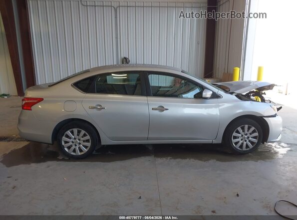 3N1AB7APXGY268852 2016 NISSAN SENTRA Silver Widok wnętrza z tyłu