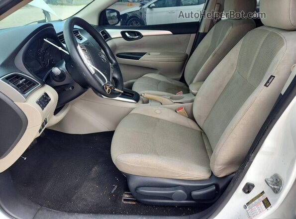 3N1AB7APXGY306354 2016 NISSAN SENTRA White Vista interior delantera