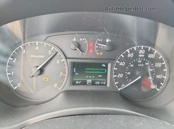 3N1AB7APXGY306354 2016 NISSAN SENTRA White Vista del cuadro de instrumentos