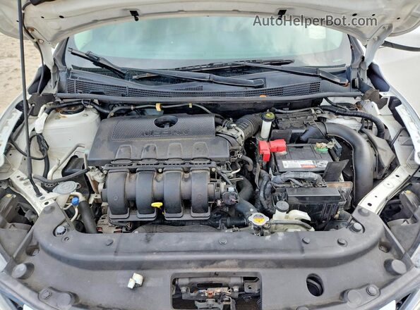 3N1AB7APXGY306354 2016 NISSAN SENTRA White Vista interior trasera