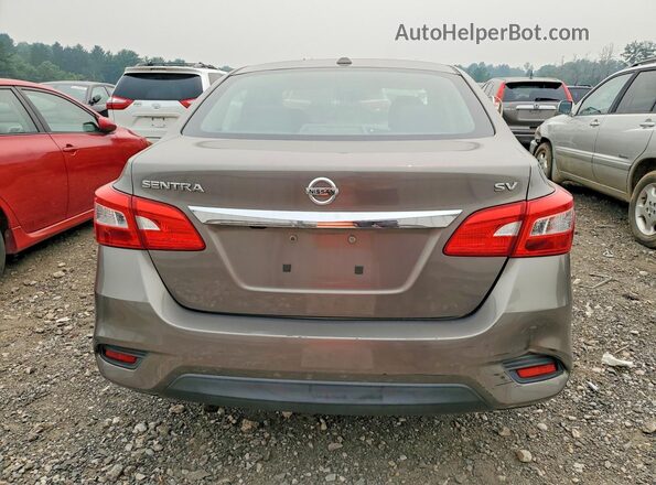 3N1AB7APXHL637837 2017 NISSAN SENTRA Gray Widok z tyłu