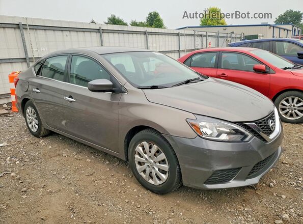 3N1AB7APXHL637837 2017 NISSAN SENTRA Gray Przód prawy