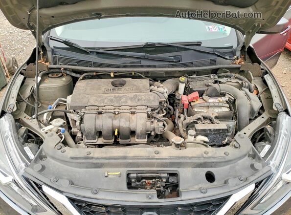 3N1AB7APXHL637837 2017 NISSAN SENTRA Gray Widok wnętrza z tyłu