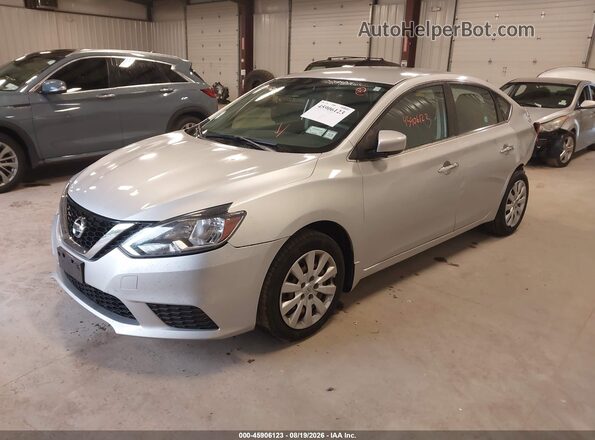3N1AB7APXHL639734 2017 NISSAN SENTRA Серебряный Передняя левая четверть