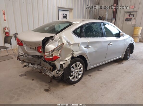 3N1AB7APXHL639734 2017 NISSAN SENTRA Серебряный Задняя правая четверть