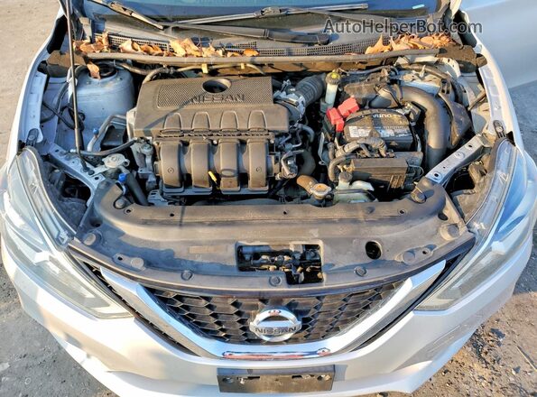 3N1AB7APXHL667890 2017 NISSAN SENTRA Silver Rear interior view
