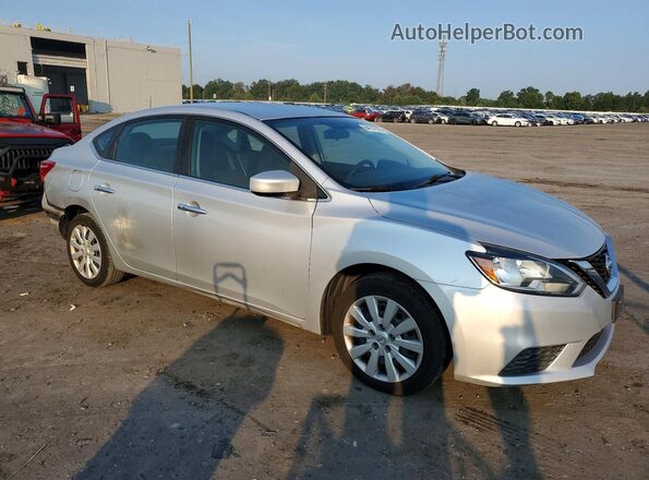 3N1AB7APXHL667890 2017 NISSAN SENTRA Silver Front right