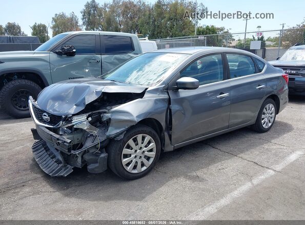 3N1AB7APXHL692496 2017 NISSAN SENTRA Gray Vista tres cuartos delantera izquierda