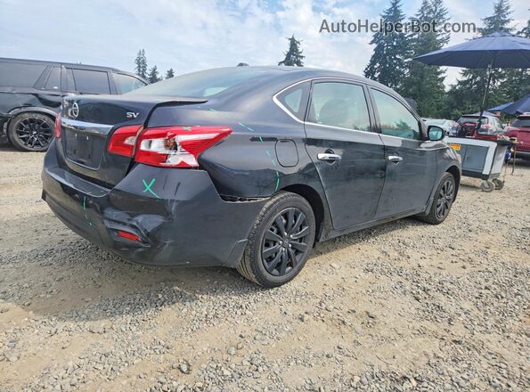 3N1AB7APXHL722564 2017 NISSAN SENTRA Black Задня права чверть