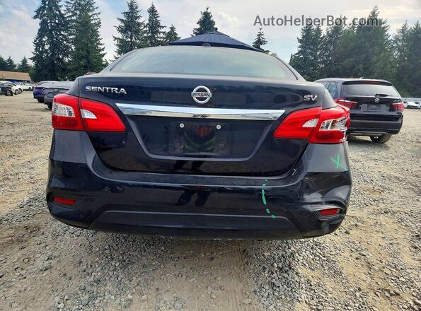 3N1AB7APXHL722564 2017 NISSAN SENTRA Black Вид ззаду