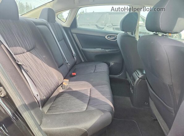 3N1AB7APXHL722564 2017 NISSAN SENTRA Black Вид задніх сидінь