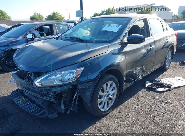 3N1AB7APXHY209656 2017 NISSAN SENTRA Gray Przód lewy