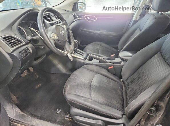 3N1AB7APXHY226621 2017 NISSAN SENTRA Black Widok wnętrza z przodu