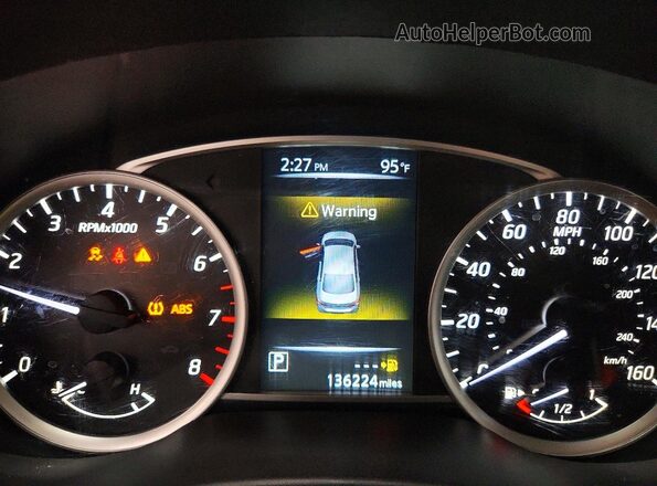 3N1AB7APXHY226621 2017 NISSAN SENTRA Black Widok zestawu wskaźników