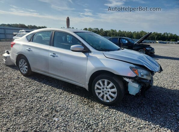 3N1AB7APXHY243368 2017 NISSAN SENTRA Silver Delantero derecho