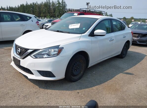 3N1AB7APXHY250238 2017 NISSAN SENTRA Белый Передняя левая четверть