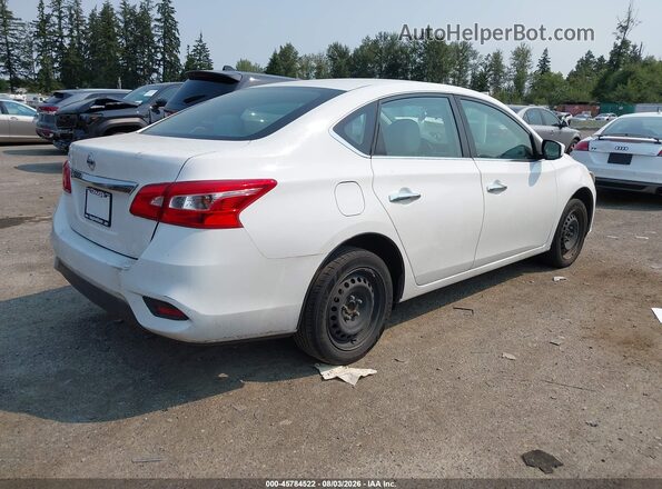 3N1AB7APXHY250238 2017 NISSAN SENTRA Белый Задняя правая четверть