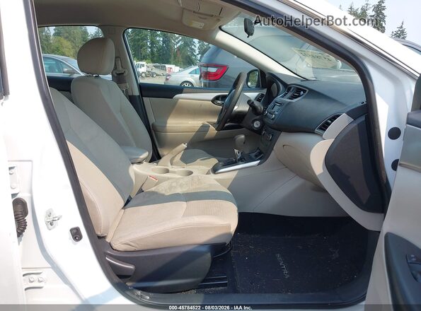 3N1AB7APXHY250238 2017 NISSAN SENTRA Белый Вид салона спереди