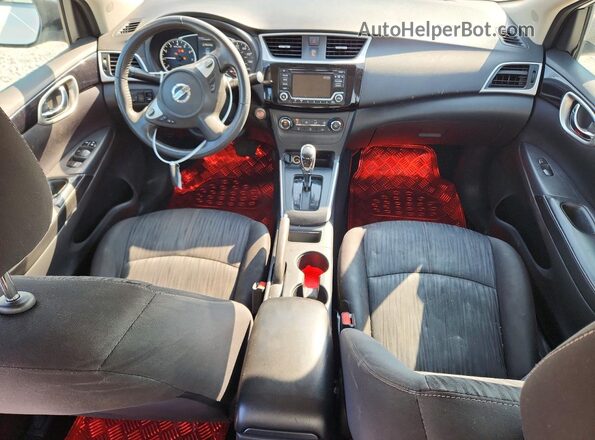 3N1AB7APXHY259604 2017 NISSAN SENTRA Белый Вид панели приборов