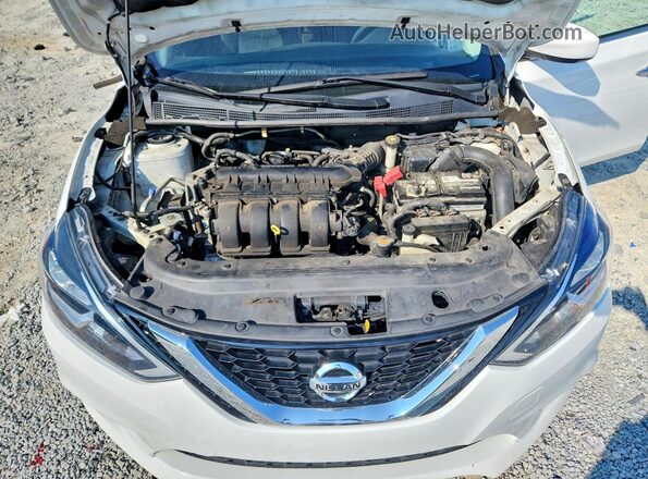 3N1AB7APXHY259604 2017 NISSAN SENTRA Белый Вид задней части салона