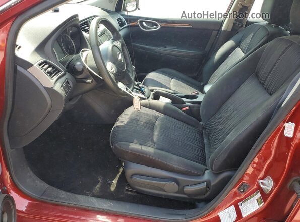 3N1AB7APXHY269386 2017 NISSAN SENTRA Red Սալոնի դիմացի տեսք