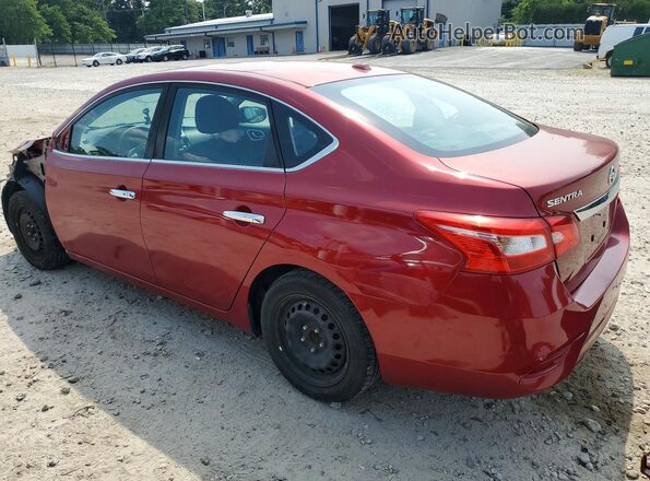 3N1AB7APXHY269386 2017 NISSAN SENTRA Red Հետևի ձախ