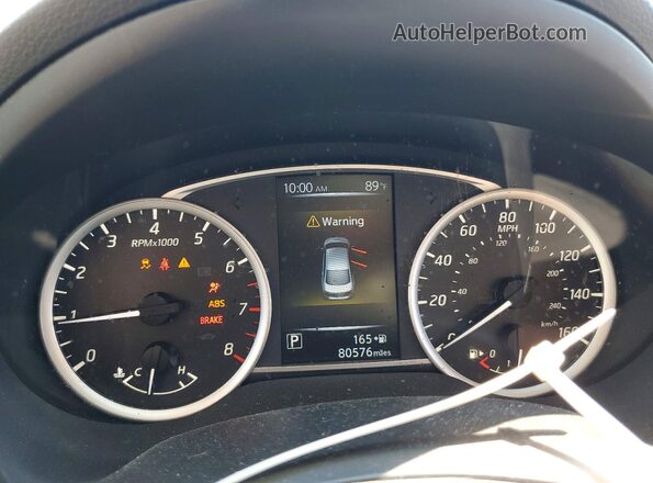 3N1AB7APXHY330459 2017 NISSAN SENTRA Белый Вид щитка приборов