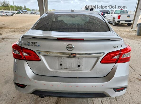 3N1AB7APXHY343616 2017 NISSAN SENTRA Silver Widok z tyłu