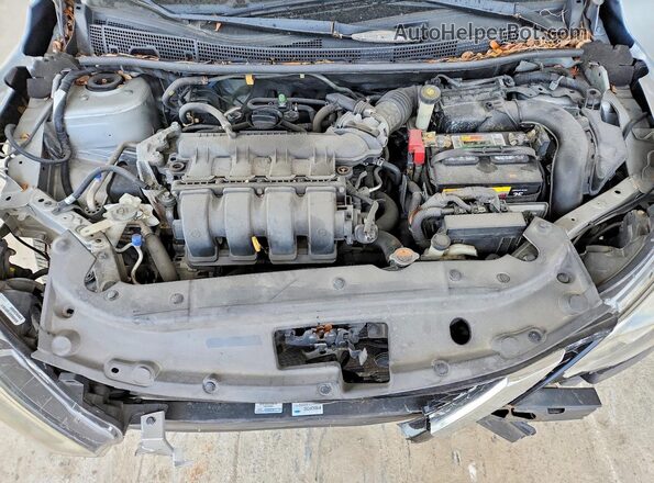 3N1AB7APXHY343616 2017 NISSAN SENTRA Silver Widok wnętrza z tyłu