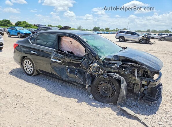 3N1AB7APXHY357046 2017 NISSAN SENTRA Black Przód prawy