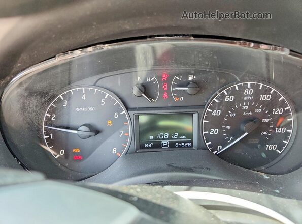 3N1AB7APXHY357046 2017 NISSAN SENTRA Black Widok zestawu wskaźników