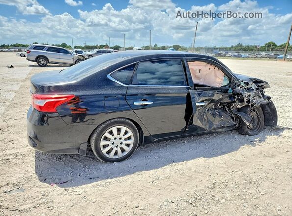 3N1AB7APXHY357046 2017 NISSAN SENTRA Black Tył prawy