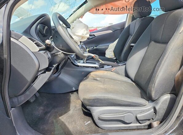3N1AB7APXHY357046 2017 NISSAN SENTRA Black Widok wnętrza z przodu