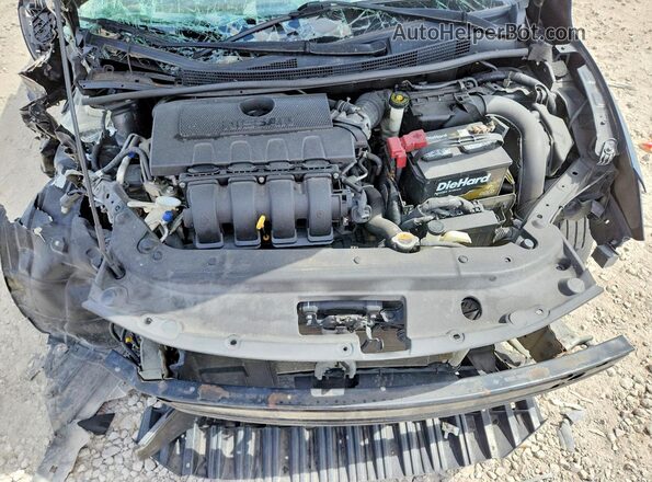 3N1AB7APXHY357046 2017 NISSAN SENTRA Black Widok wnętrza z tyłu