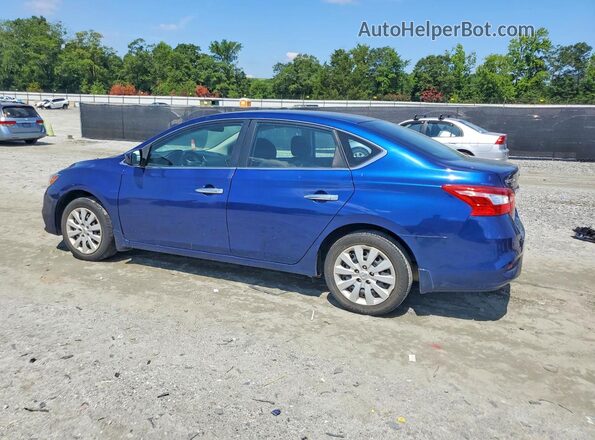 3N1AB7APXHY363803 2017 NISSAN SENTRA Синий Задняя левая четверть