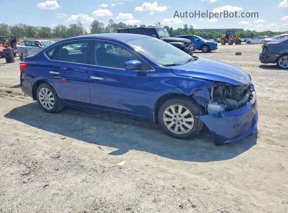 3N1AB7APXHY363803 2017 NISSAN SENTRA Синий Передняя правая четверть