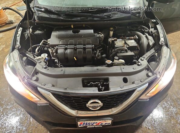 3N1AB7APXHY363980 2017 NISSAN SENTRA Black Widok wnętrza z tyłu