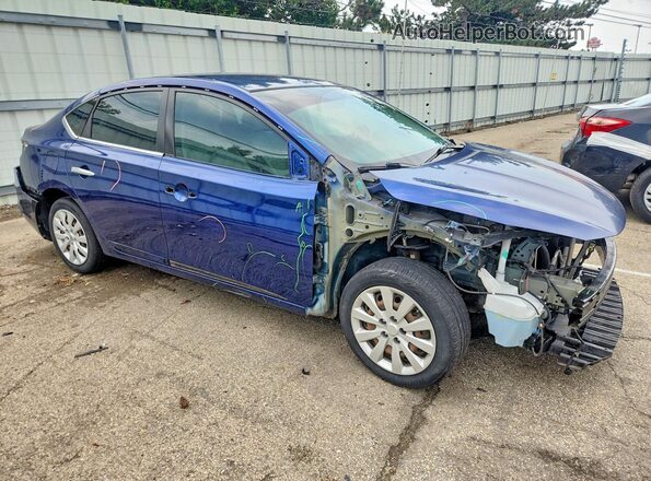 3N1AB7APXHY364661 2017 NISSAN SENTRA Blue წინა მარჯვენა