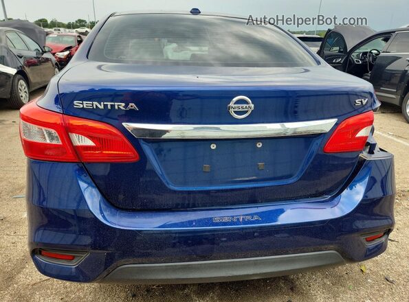 3N1AB7APXHY364661 2017 NISSAN SENTRA Blue უკანა ხედი