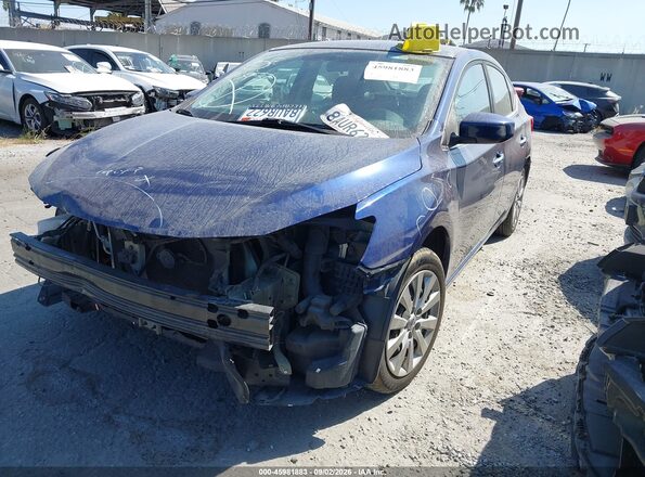 3N1AB7APXHY394954 2017 NISSAN SENTRA Purple Առջևի ձախ երեք քառորդ տեսարան